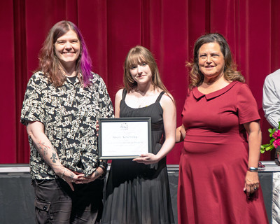 Raina Award Ceremony student receives award at puyallup ceremony