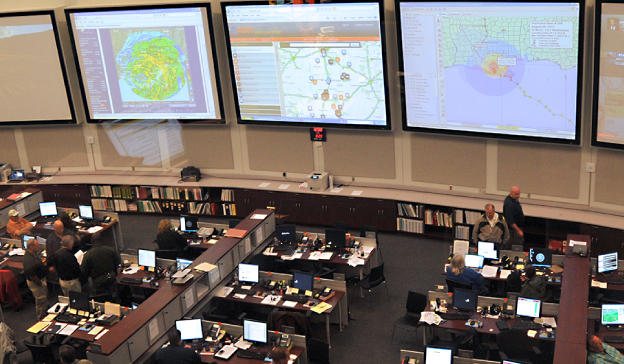 Visual Overview of an Emergency Management Command Center