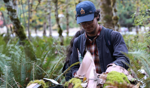 Environmental Science student outdoors