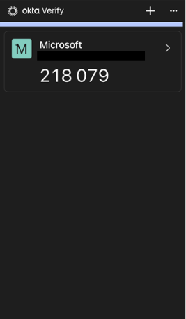 okta app one-time-password display
